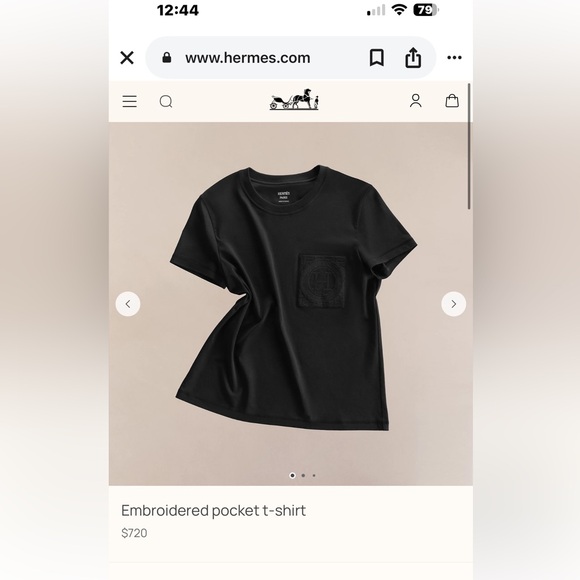 Black Cotton T-Shirt - Picture 1 of 5